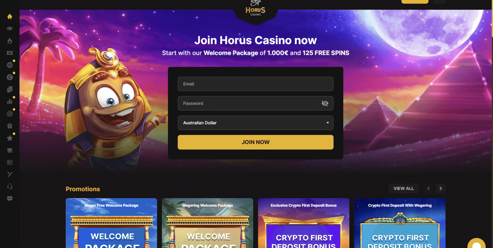 horus casino review