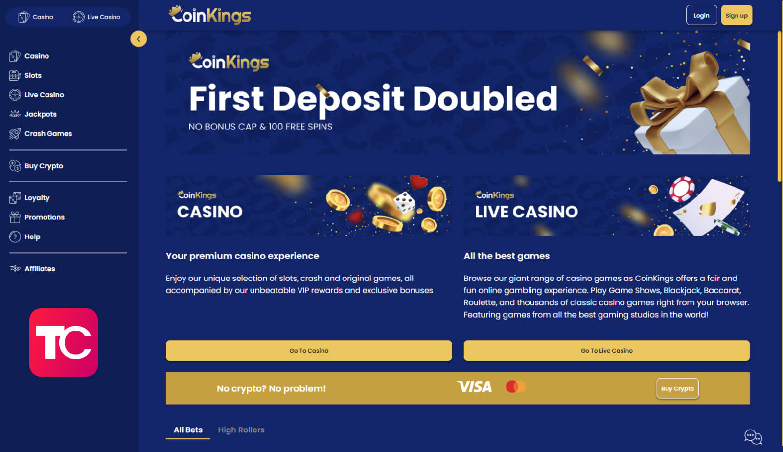CoinKings casino review topcasinos